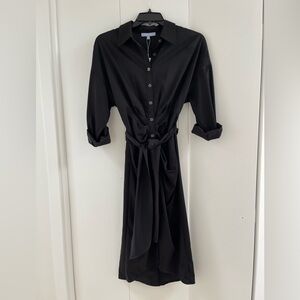 ANTONIO MELANI Black Long Sleeve Dress with optional roll up sleeves NWT